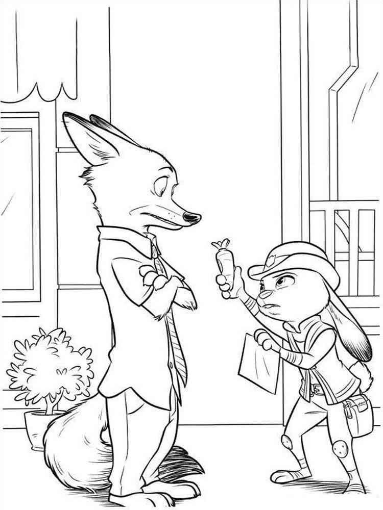 Zootopia Coloring Pages